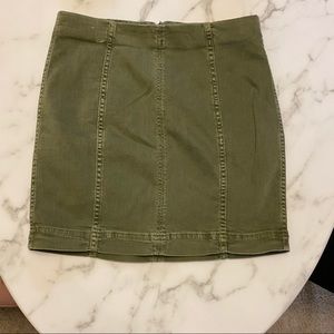 Olive Green Free People skirt